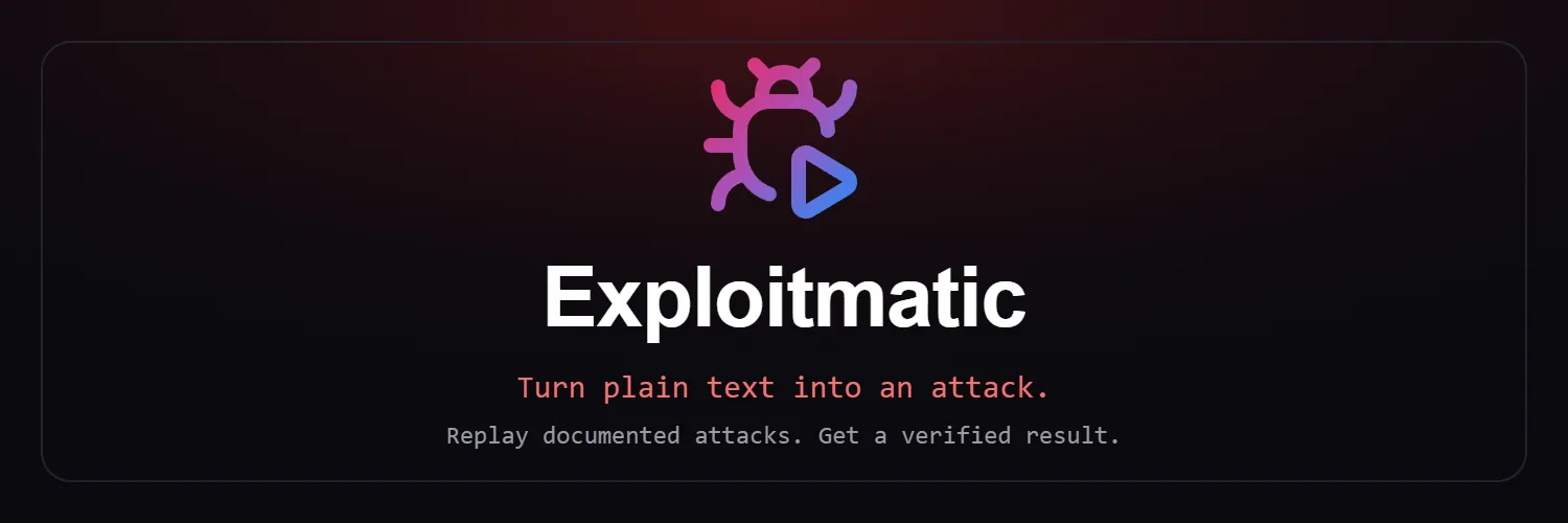 Exploitmatic banner