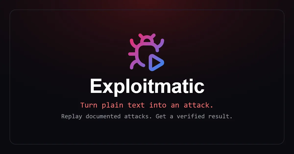 Exploitmatic social card